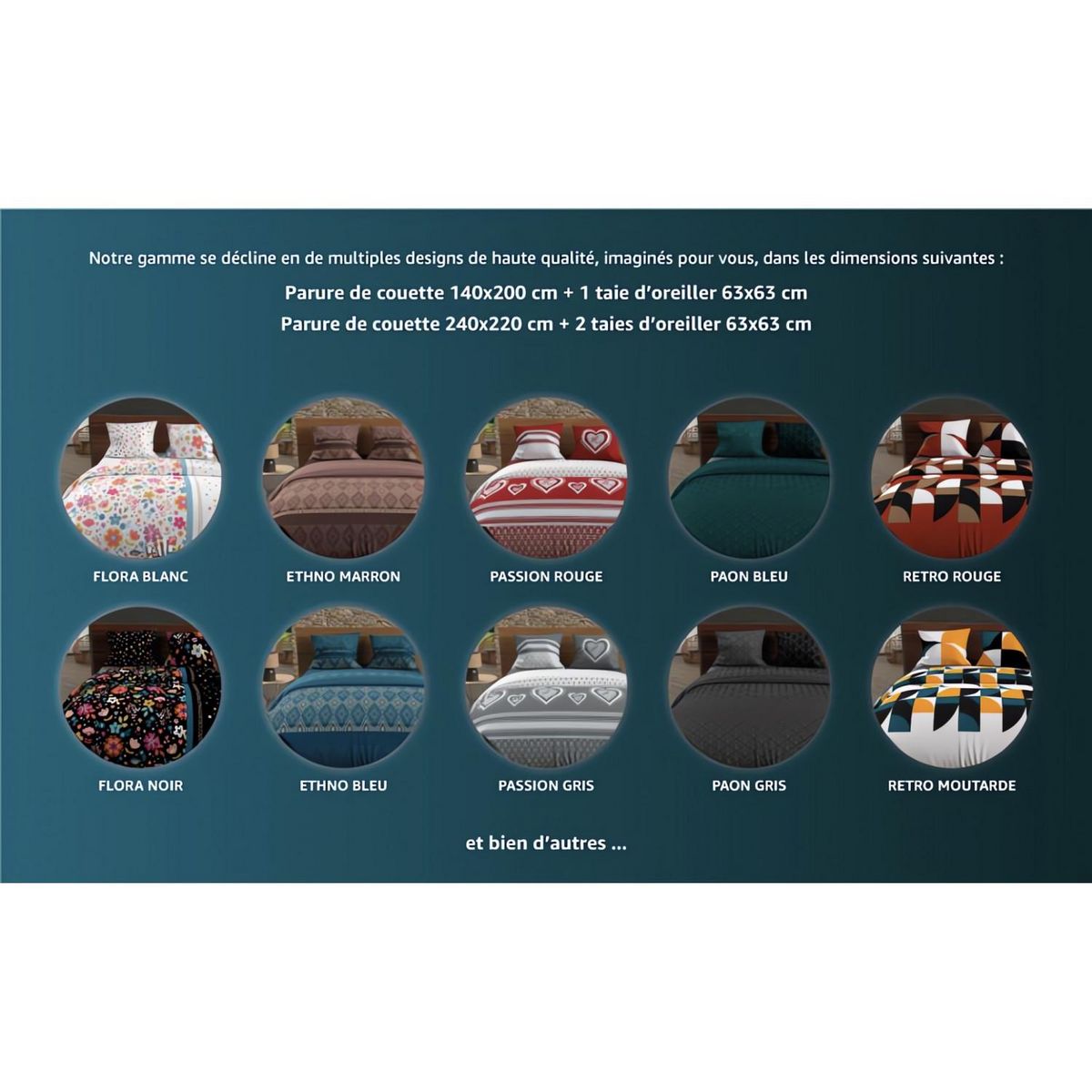 Intemporel Drap plat, drap housse et taie d'oreiller YOKI Gris