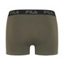 Voir la diapositive 4 : FILA Lot de 4 boxers homme en coton uni