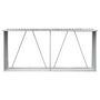 Voir la diapositive 3 : VIDAXL Abri de stockage de bois Acier galvanise 330x84x152 cm Marron