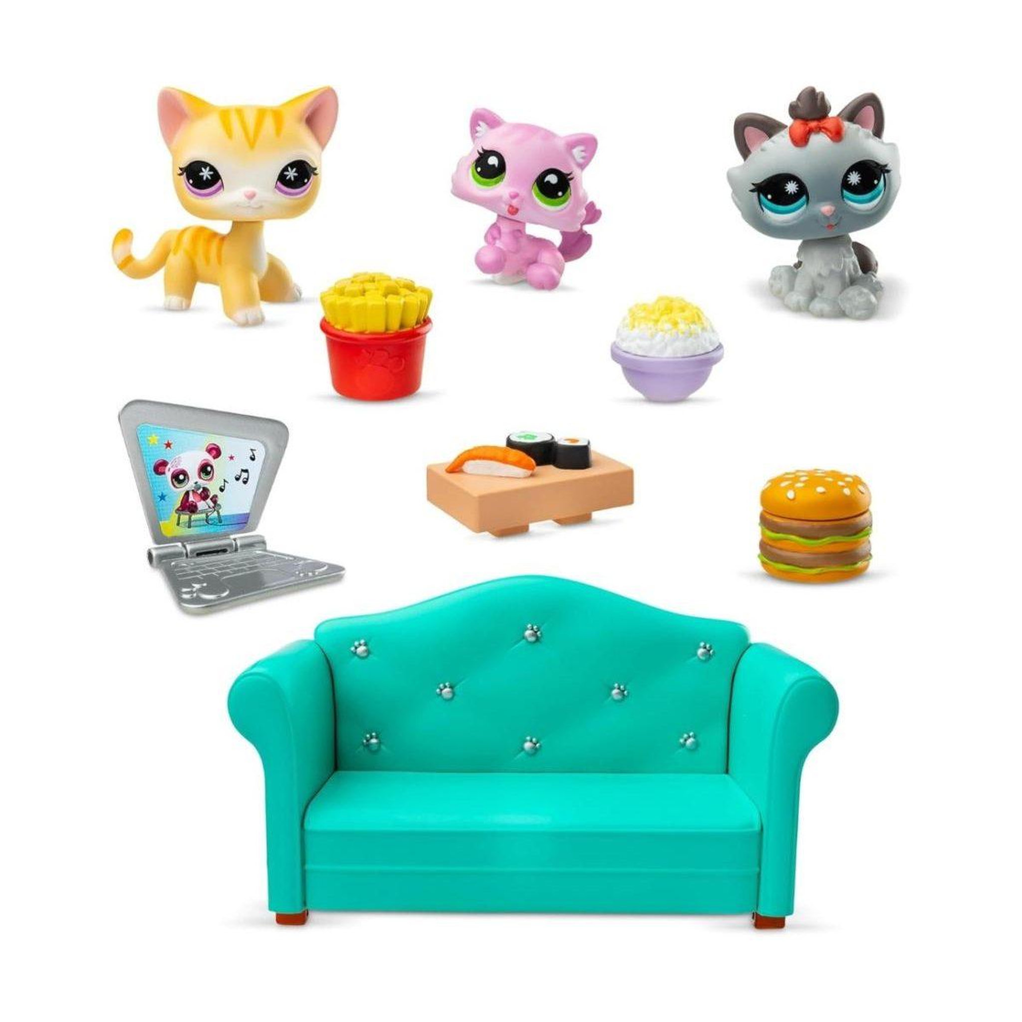 Voir la diapositive 3 : HASBRO Figurines littlest pet shop  00636 - coffret diner