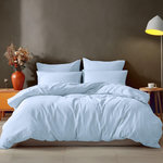 Sensei Maison Housse de couette en coton STUDIO. Coloris disponibles : Blanc, Gris, Rose, Bleu, Vert, Jaune, Beige, Marron