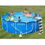 Voir la diapositive 3 : INTEX Piscine tubulaire ronde - 457x122cm - METAL FRAME