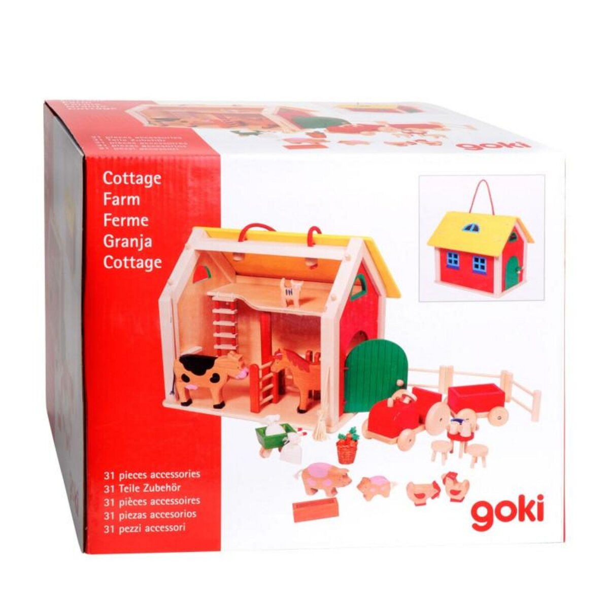Goki GOKI Wooden take away farm, 31dlg.