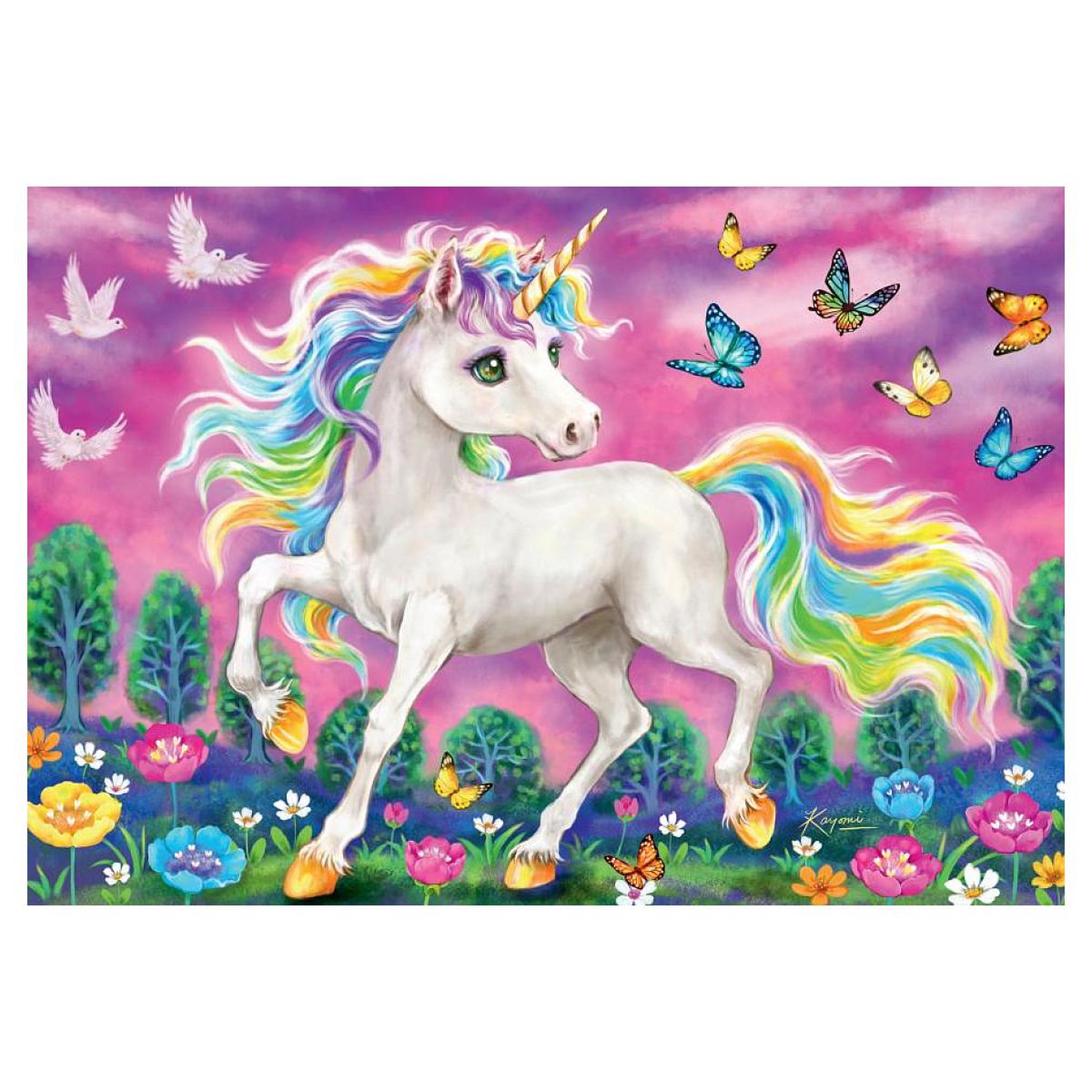 Voir la diapositive 2 : RAVENSBURGER Puzzles 2x24 p - licorne et pegase