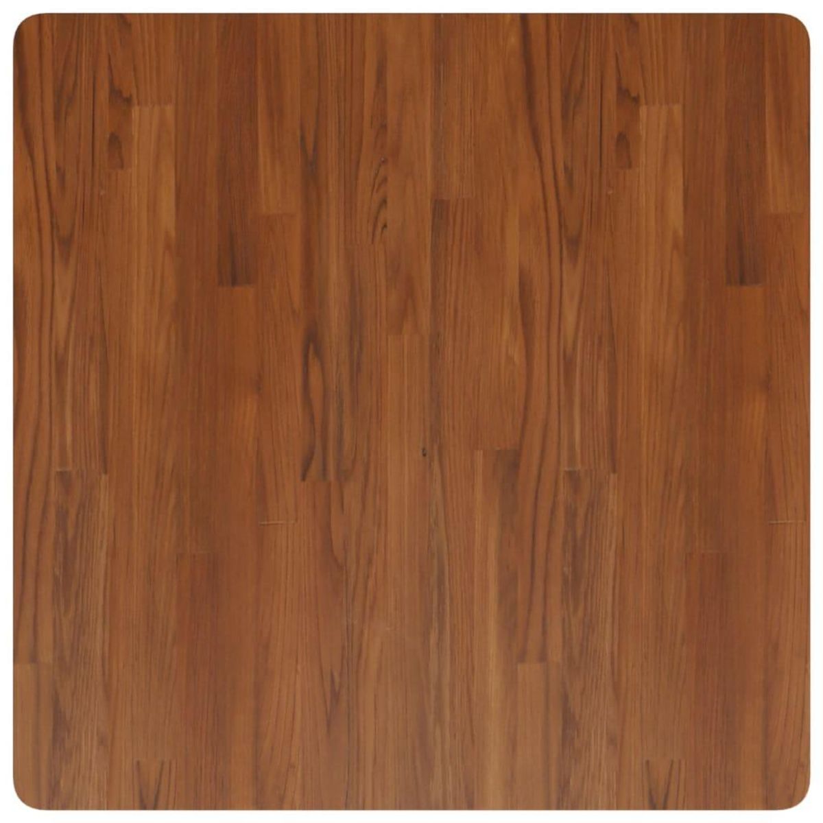 VIDAXL Dessus de table carre Marron fonce80x80x1,5cm Bois chene traite
