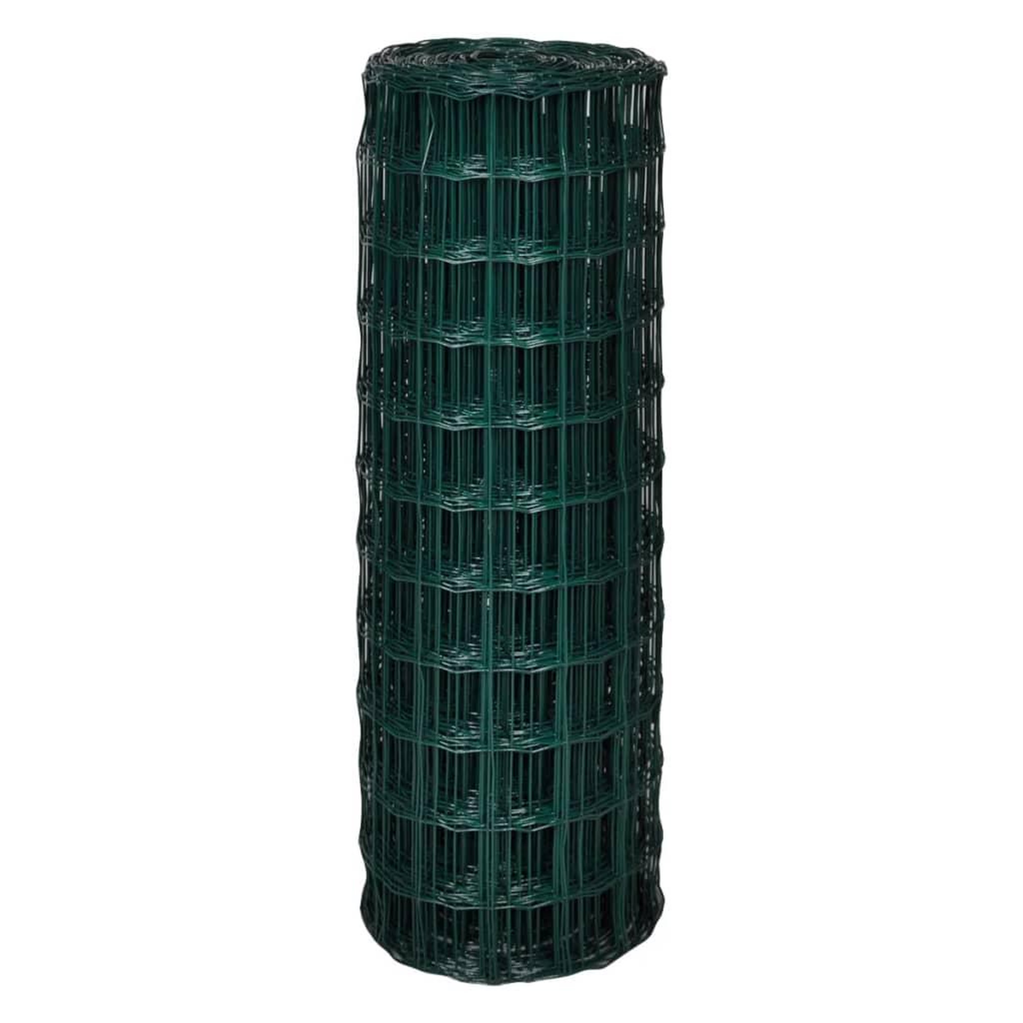 Voir la diapositive 3 : VIDAXL Cloture Euro Acier 10 x 1,7 m Vert