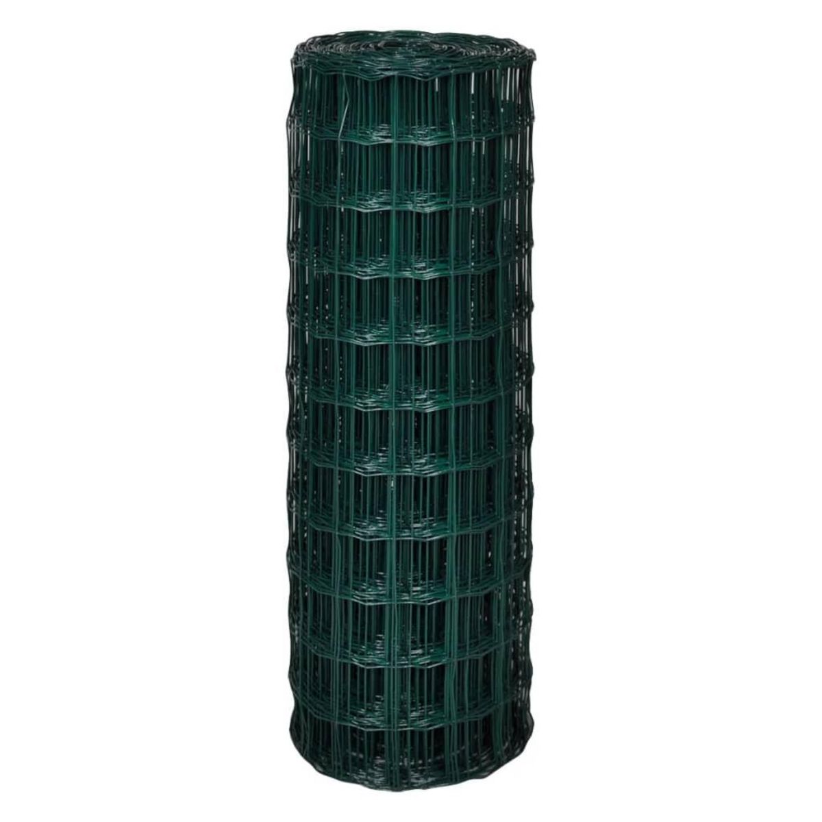 VIDAXL Cloture Euro Acier 10 x 1,7 m Vert