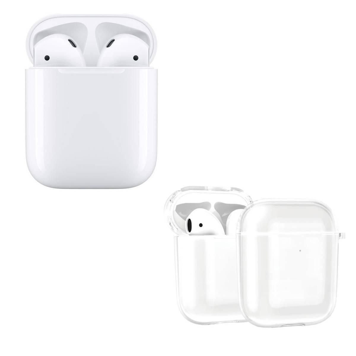 Apple Airpods 2 + Coque Transparente Qilive Offerte