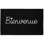 Paris Prix Tapis Imprimé Phosphorescent  Ben  45x70cm Noir
