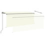 Voir la diapositive 4 : VIDAXL Auvent retractable manuel avec store 3,5x2,5 m Creme