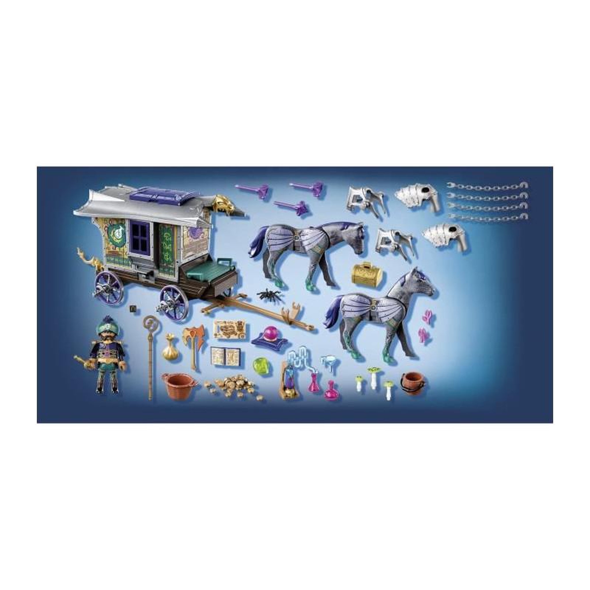Voir la diapositive 5 : PLAYMOBIL PLAYMOBIL - 70903 - Violet Vale - Marchand et chariot