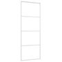 Voir la diapositive 3 : VIDAXL Porte coulissante Verre ESG et aluminium 76x205 cm Blanc