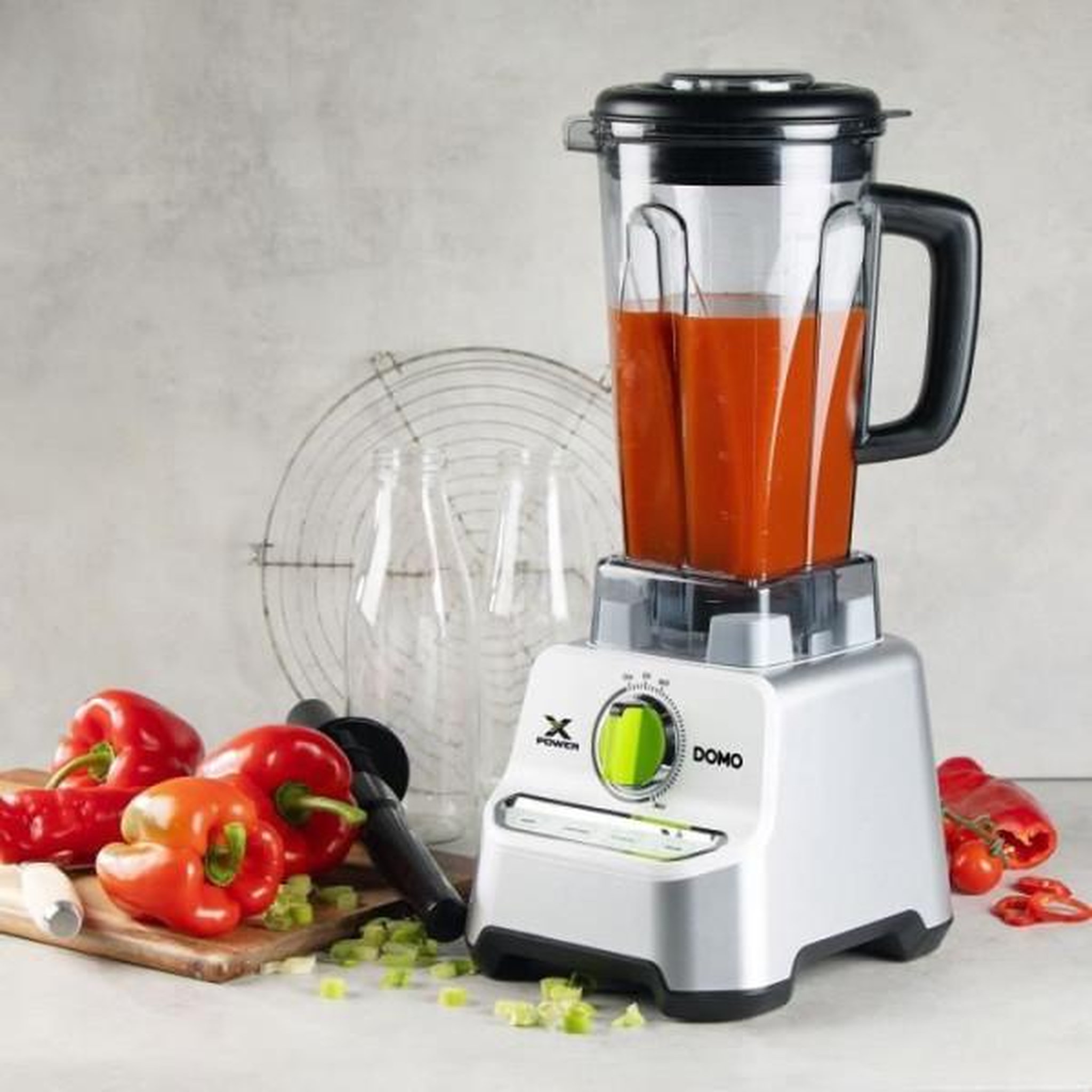 Voir la diapositive 6 : Domo Blender 2l 1500w blanc - do747bl