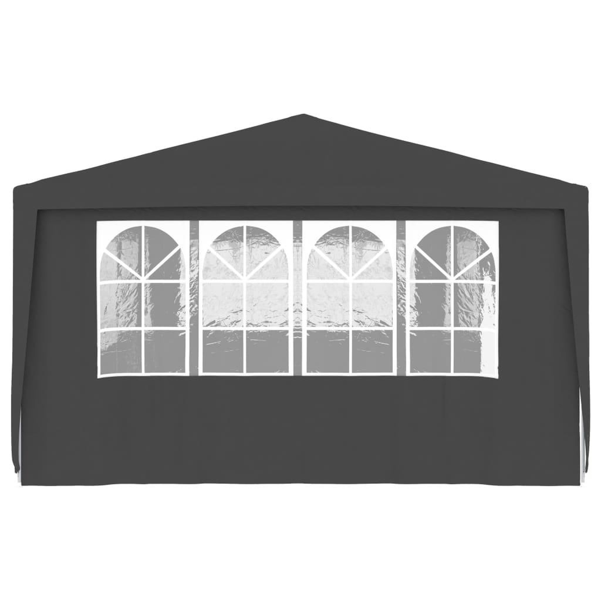 Voir la diapositive 4 : VIDAXL Tente de reception et parois laterales 4x9 m Anthracite 90 g/m^2