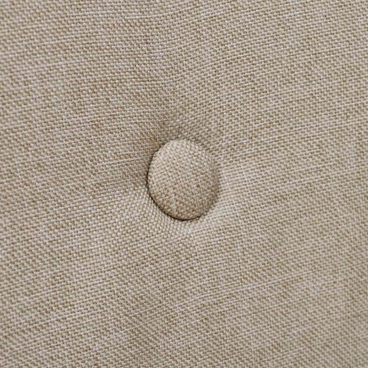 VIDAXL Chaises a manger lot de 2 beige tissu et chene massif