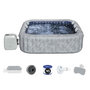 Voir la diapositive 2 : BESTWAY Spa gonflable Lay-Z-Spa San Francisco carré Hydrojet 5/7 places - Bestway