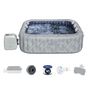 Voir la diapositive 2 : BESTWAY Spa gonflable Lay-Z-Spa San Francisco carré Hydrojet 5/7 places - Bestway