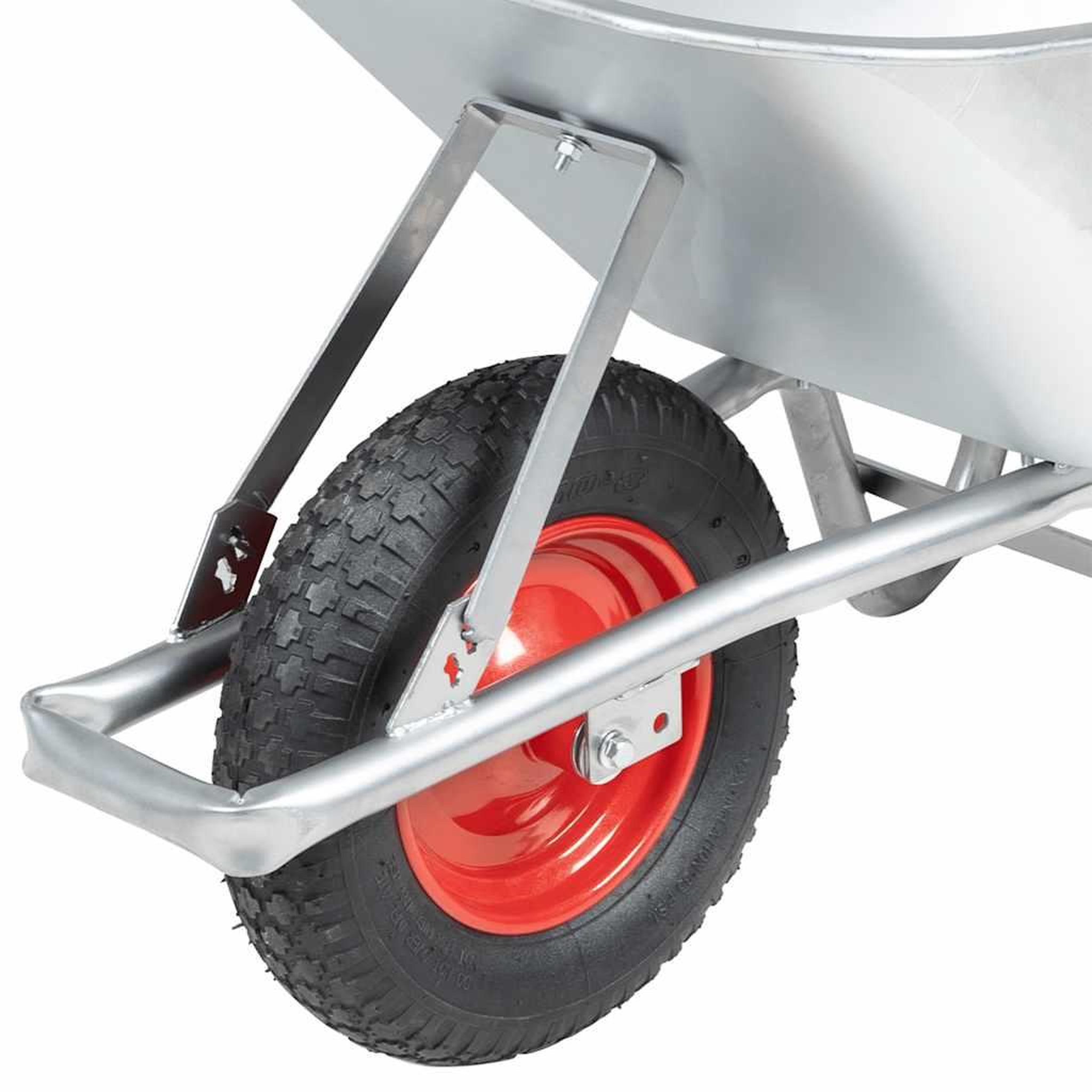 Voir la diapositive 5 : VIDAXL Brouette 90 L 150 kg acier galvanise et plastique