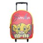 Voir la diapositive 1 : Bagtrotter BAGTROTTER Sac à dos à roulettes 31 cm Disney Le Roi Lion Simba Rouge