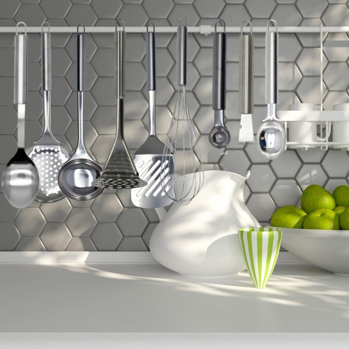 Fackelmann Ensemble ustensiles de cuisine 9 pièces Fackelmann Elemental