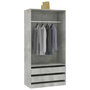 Voir la diapositive 4 : VIDAXL Garde-robe Gris beton 100x50x200 cm Bois d'ingenierie