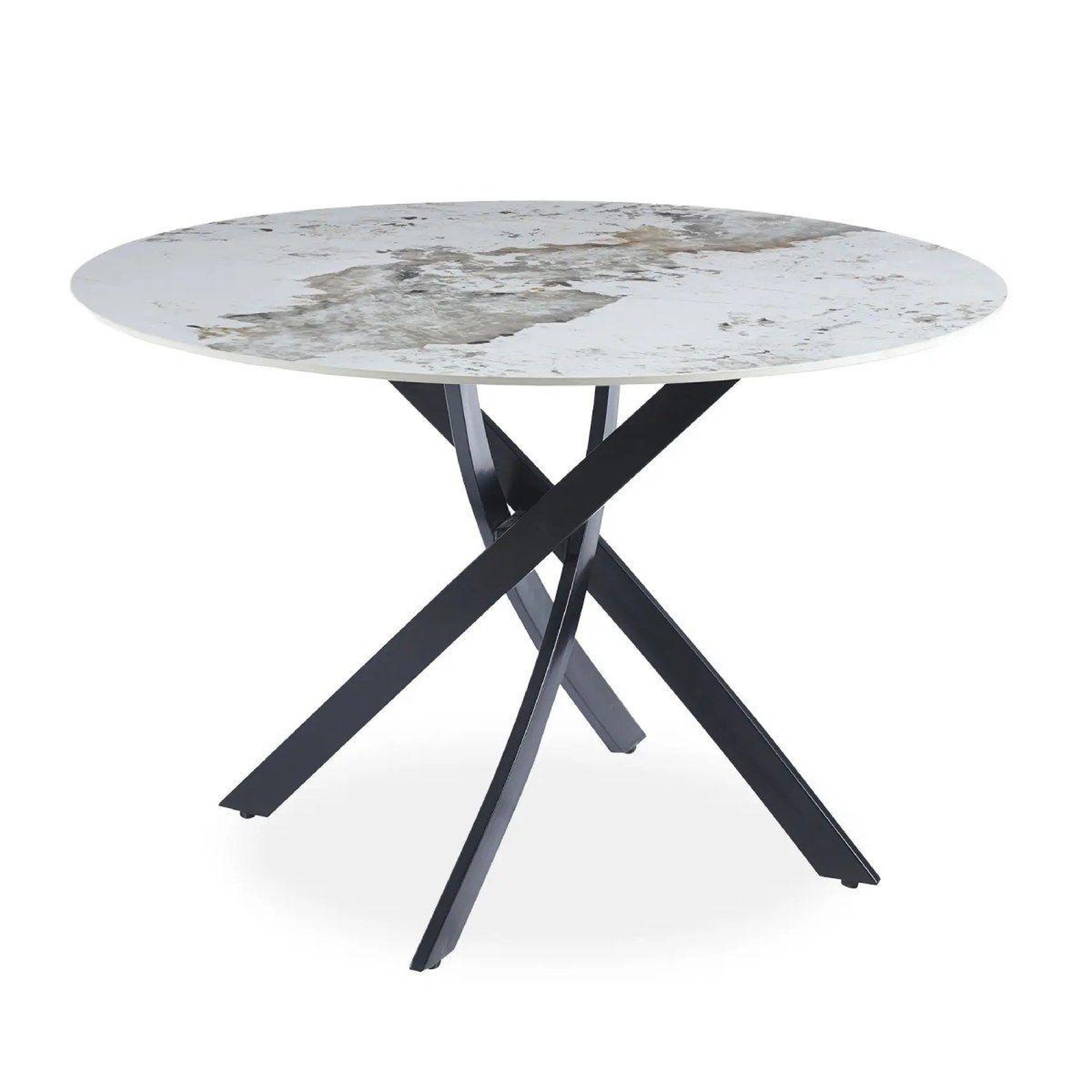 Voir la diapositive 1 : Paris Prix Table à manger en céramique  marta  120cm blanc