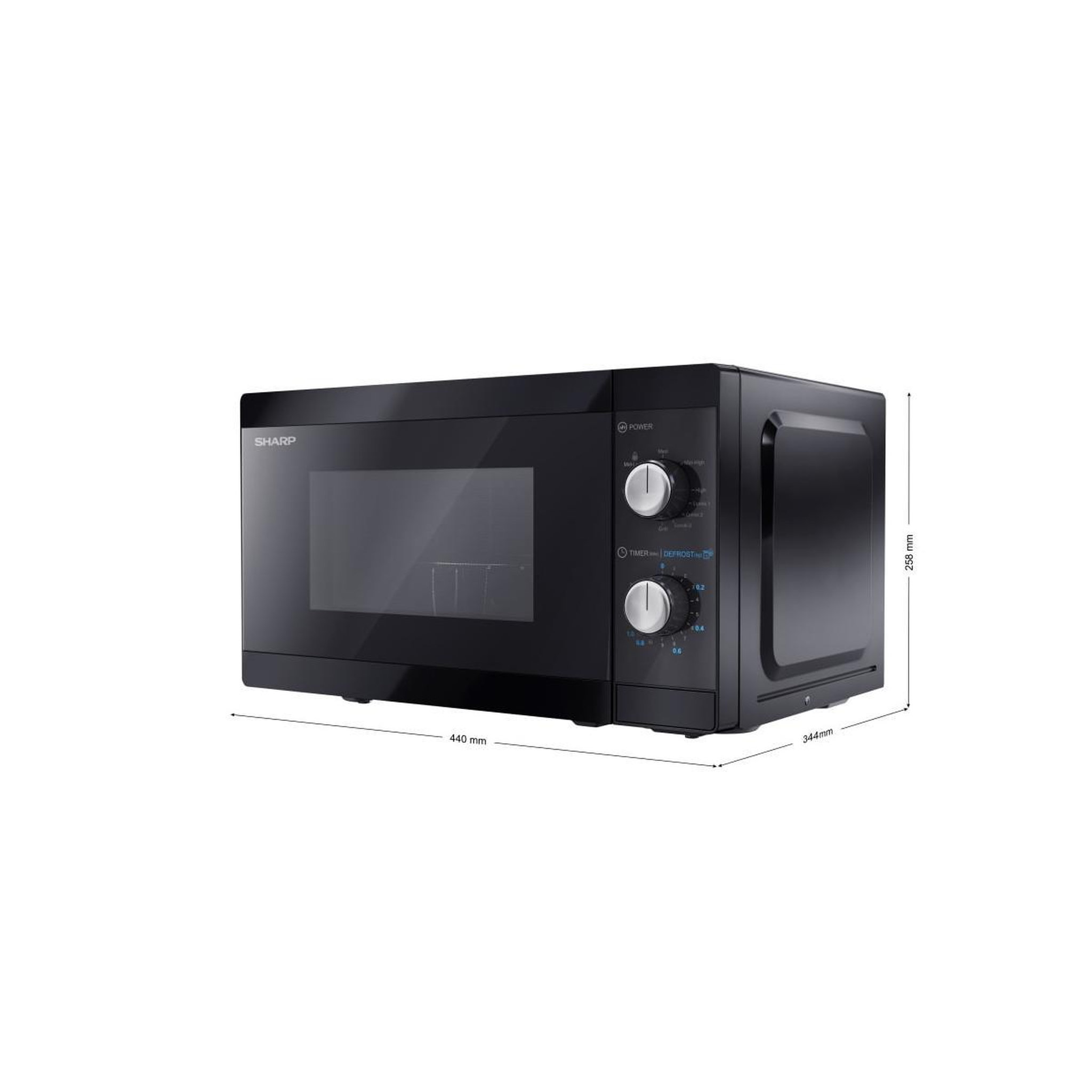 Voir la diapositive 3 : Sharp Four à micro-ondes combiné sharp yc-mg01e-b 20 l 800 w noir