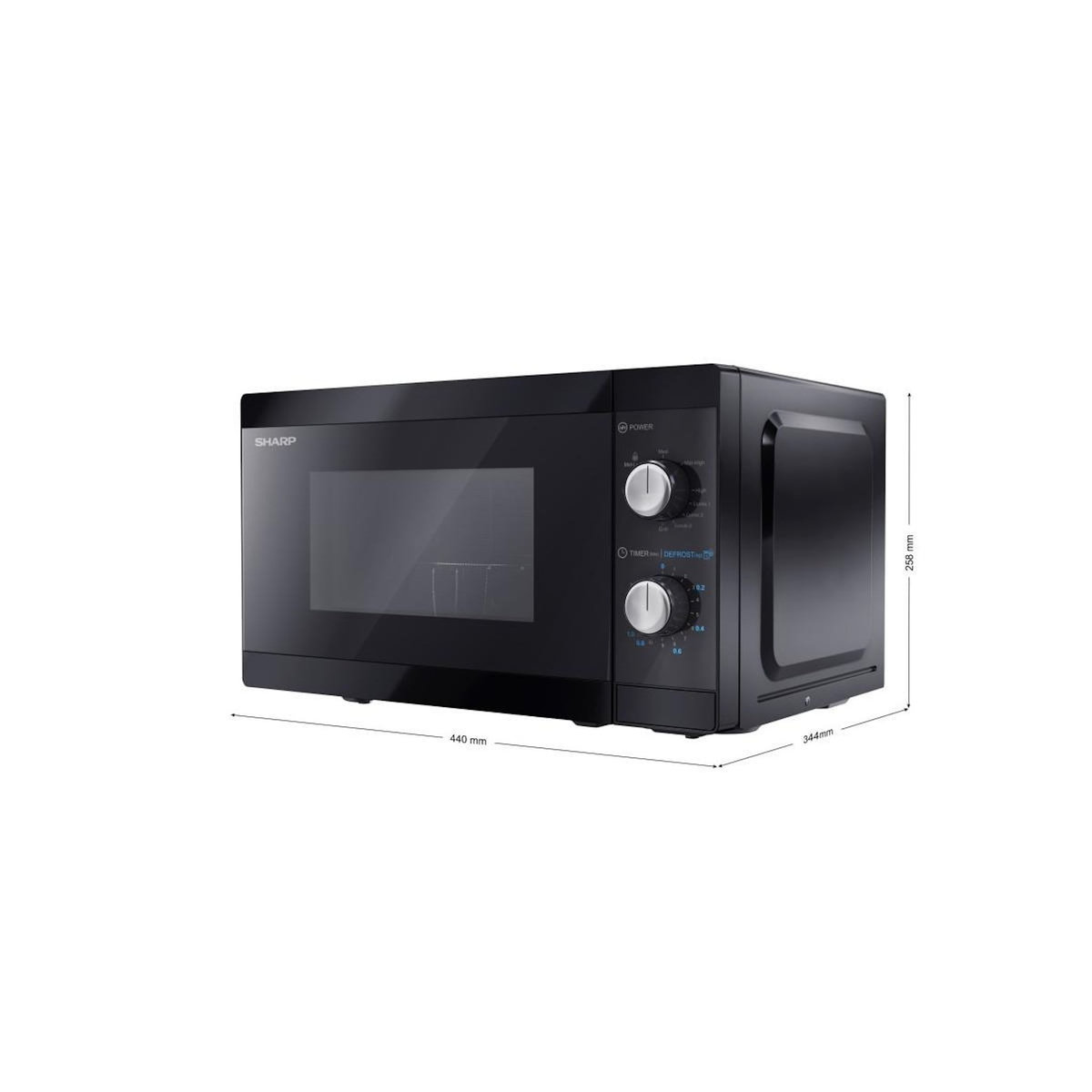 Sharp Four à micro-ondes combiné Sharp YC-MG01E-B 20 L 800 W Noir