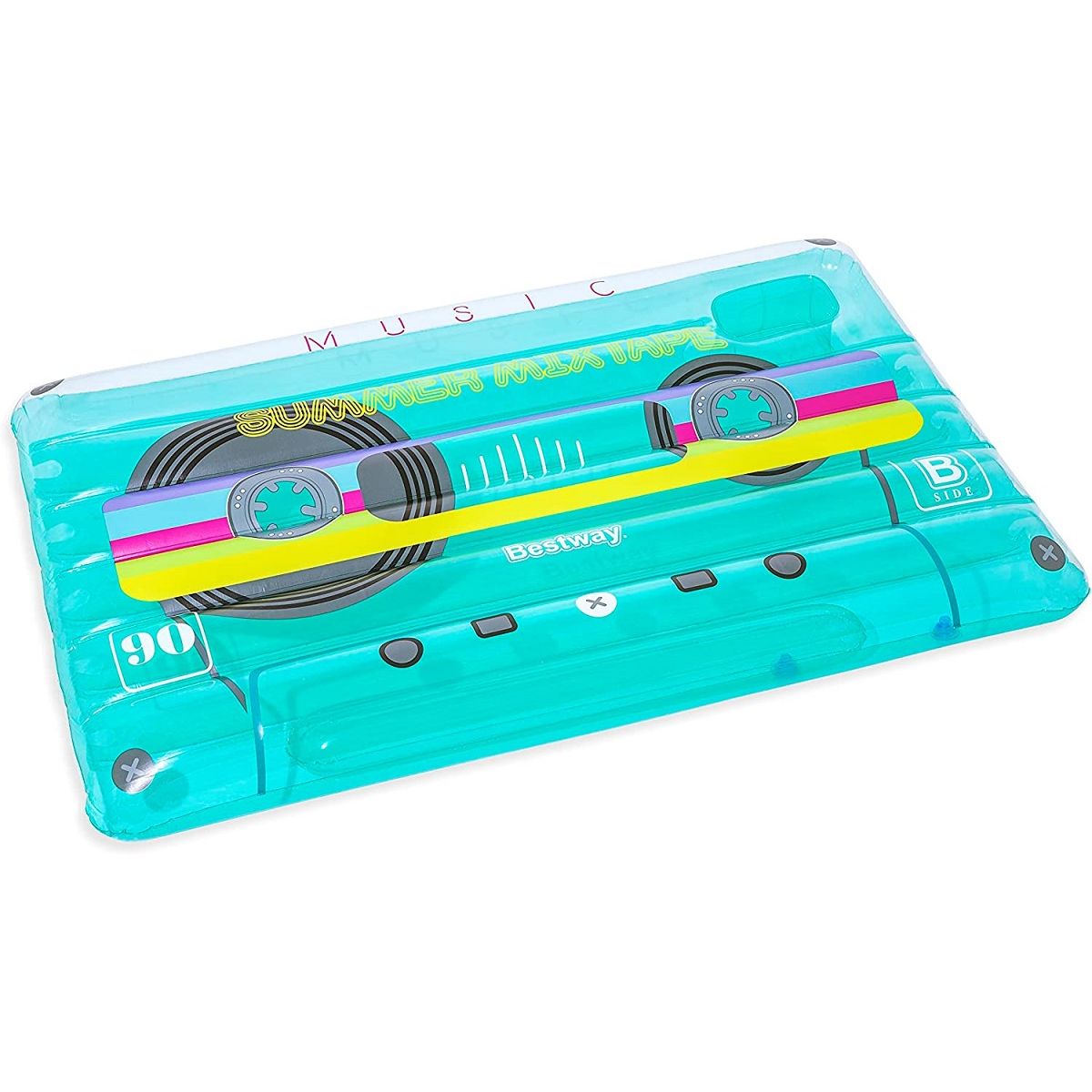 BESTWAY Matelas gonflable design rétro de cassettes