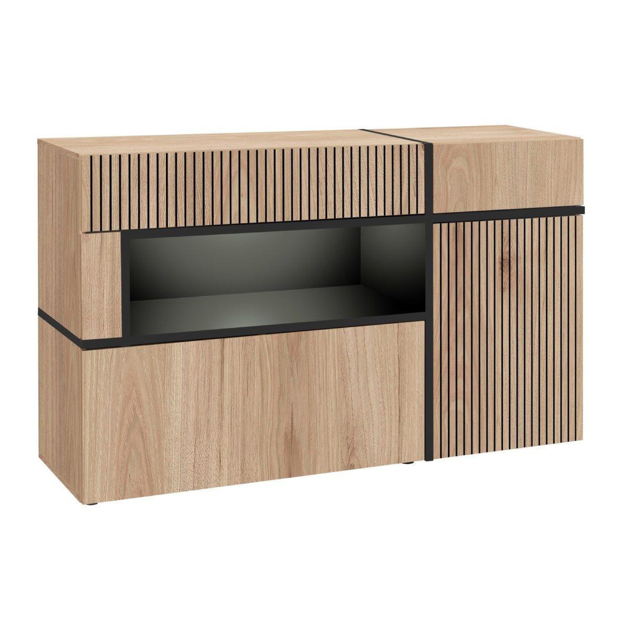 Paris Prix Buffet design led  cross  150cm naturel