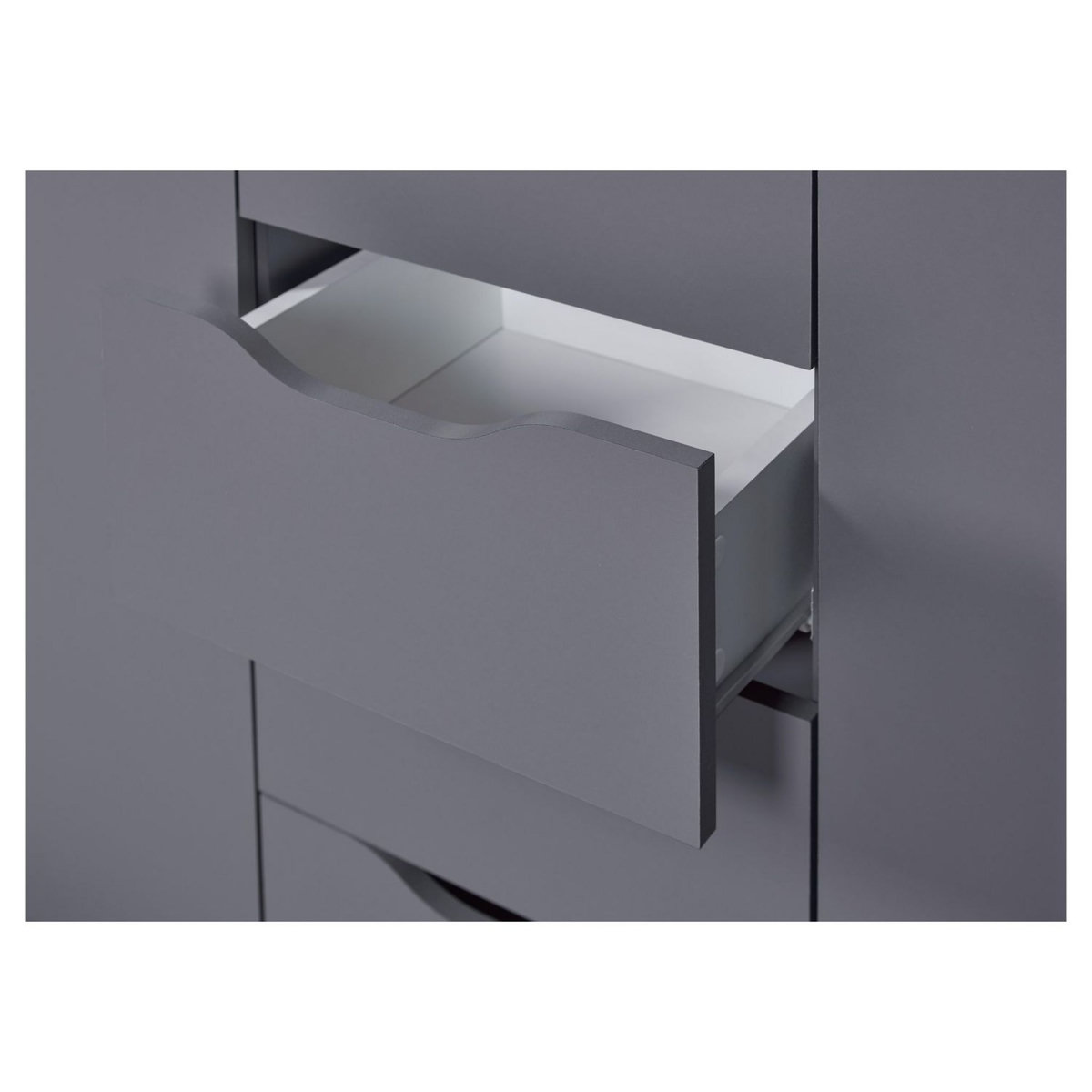 Commode meuble de rangement 2 portes 4 tiroirs  FALONE