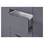 Voir la diapositive 9 : Commode meuble de rangement 2 portes 4 tiroirs  FALONE