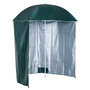 Voir la diapositive 1 : OUTSUNNY Parasol de plage Ø 2,2 x 2,2H cm protection UPF 50 + sac transport, sardines et lestage intégrés vert foncé