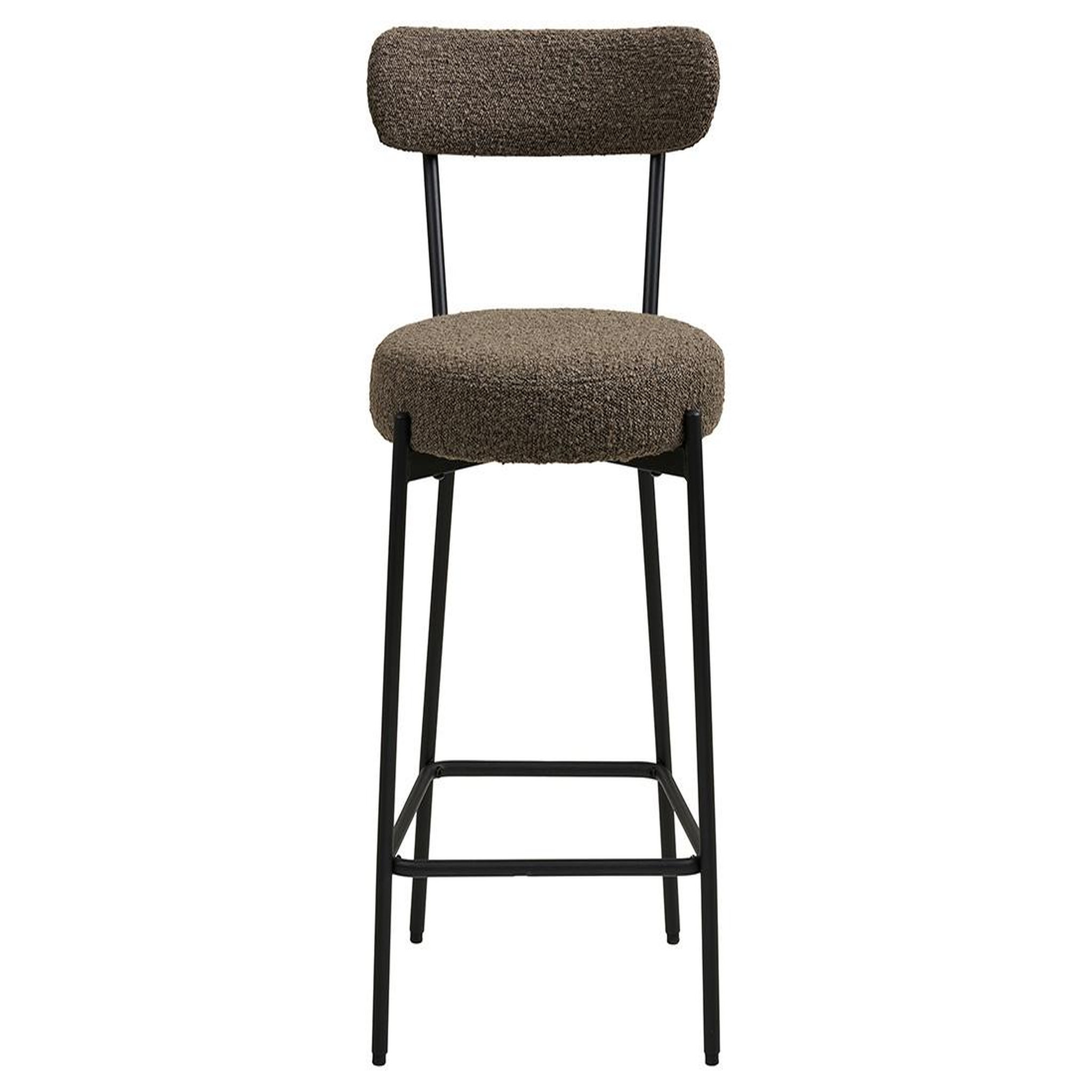 Voir la diapositive 4 : LISA DESIGN Ivanec - tabouret de bar - en tissu bouclette