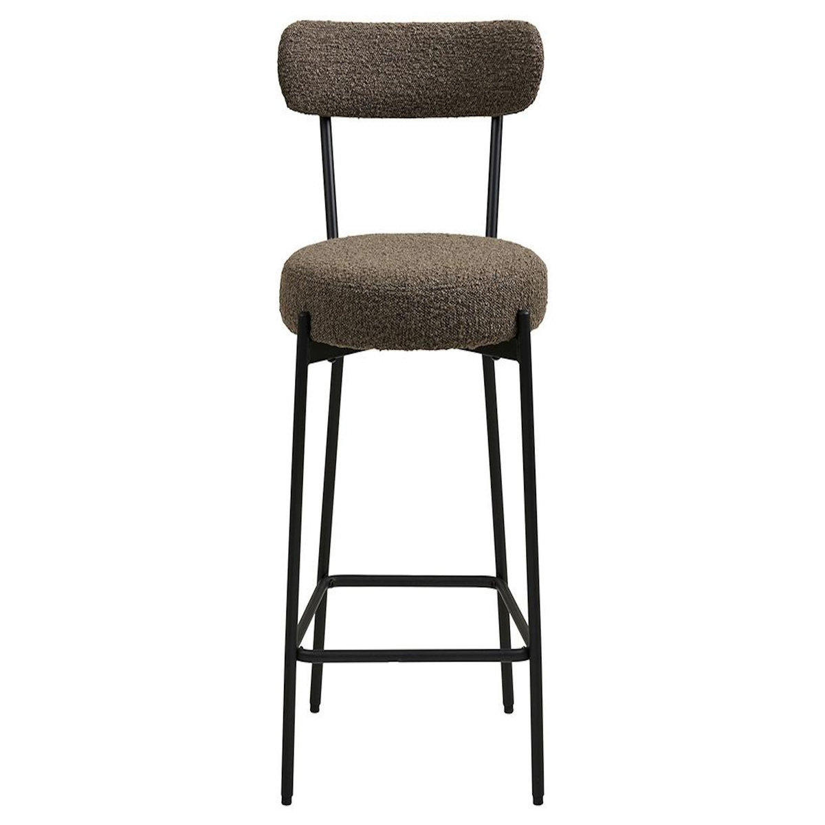 LISA DESIGN Ivanec - tabouret de bar - en tissu bouclette