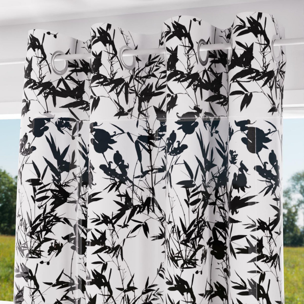 SOLEIL D'OCRE Voile à oeillets en coton 135x250 cm MAYLINE, par Soleil d'Ocre