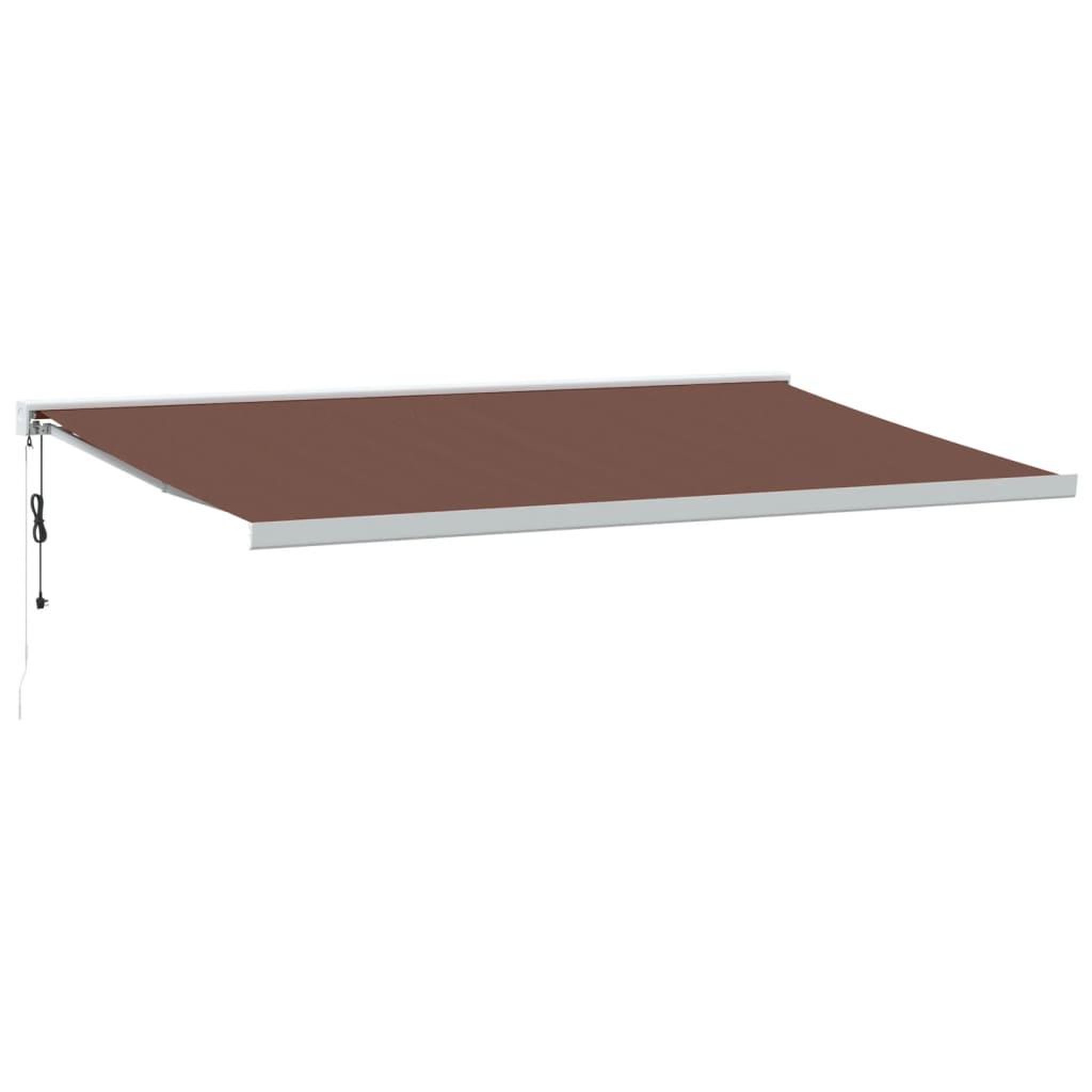 Voir la diapositive 2 : VIDAXL Auvent retractable automatique marron 500x300 cm