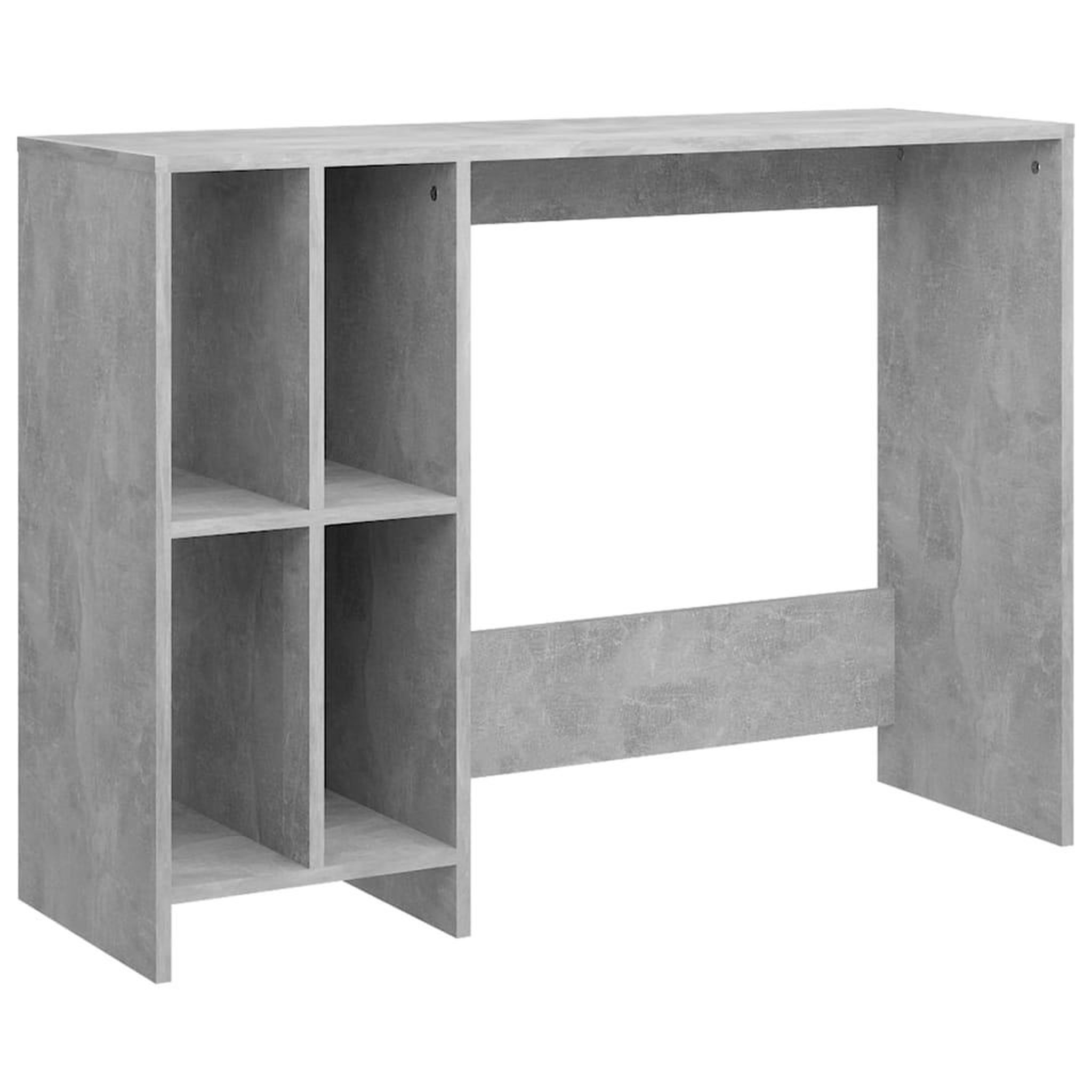 Voir la diapositive 2 : VIDAXL Bureau d'ordinateur portable gris beton bois d'ingenierie