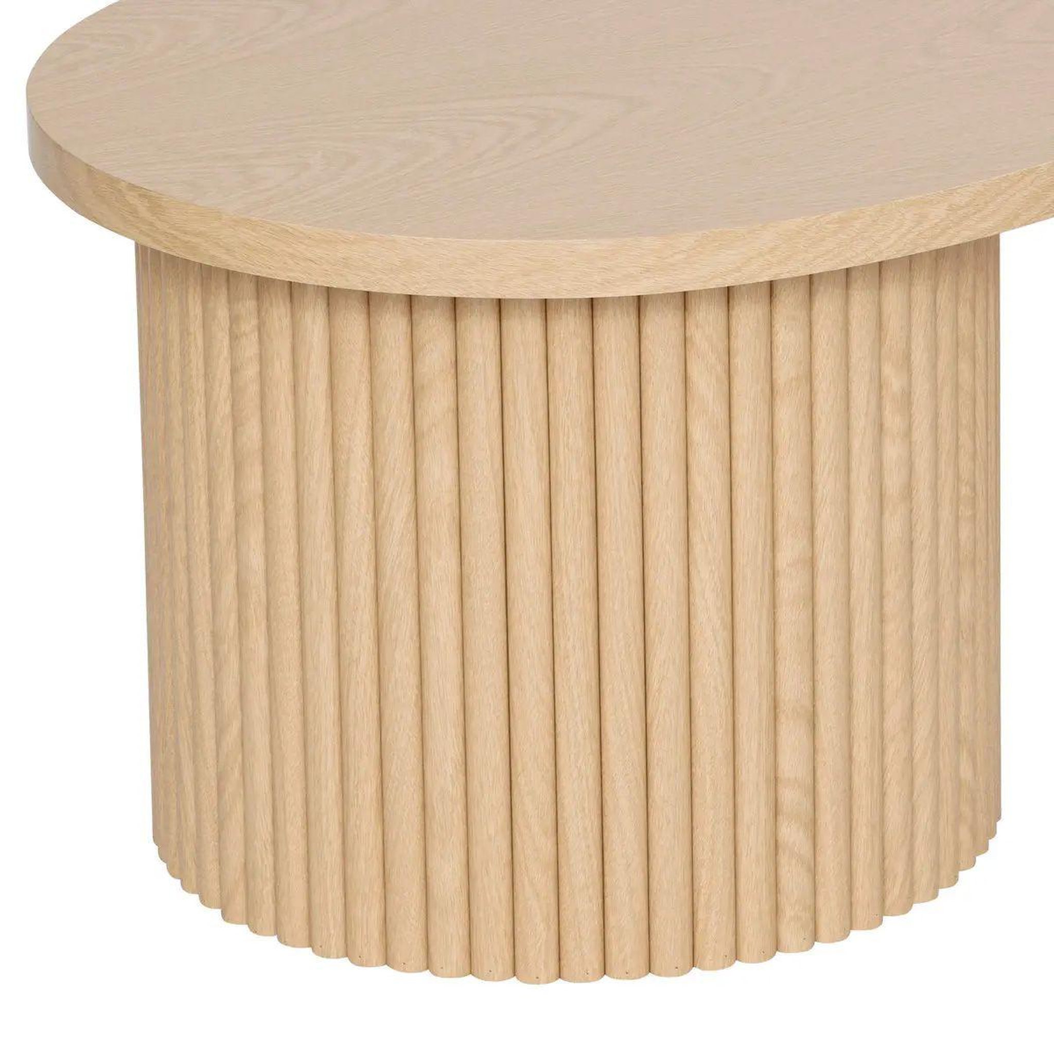 Voir la diapositive 5 : ATMOSPHERA Lot de 2 tables basses  soleya  99cm naturel