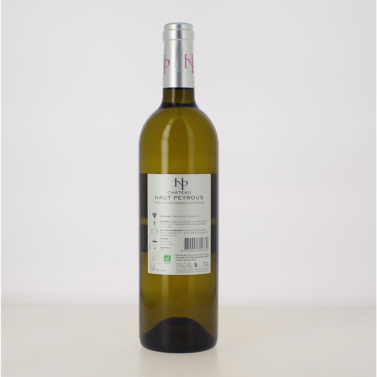 Château Haut Peyrous Graves Bio Blanc 2016