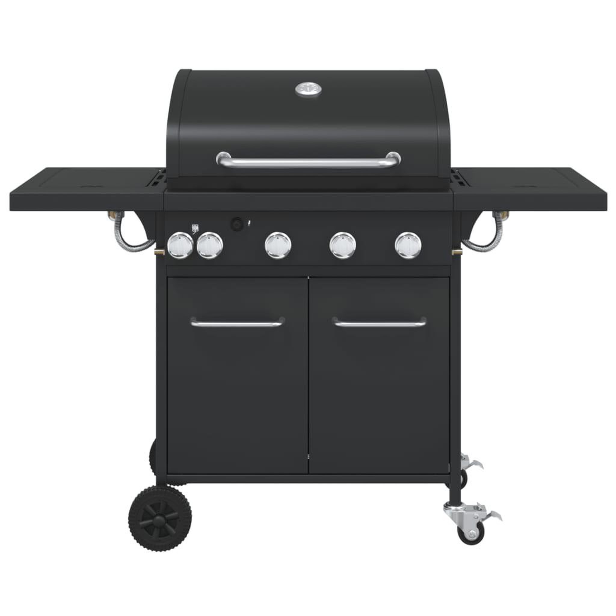 Voir la diapositive 3 : VIDAXL Barbecue gril a gaz avec 5 bruleurs noir acier enduit de poudre