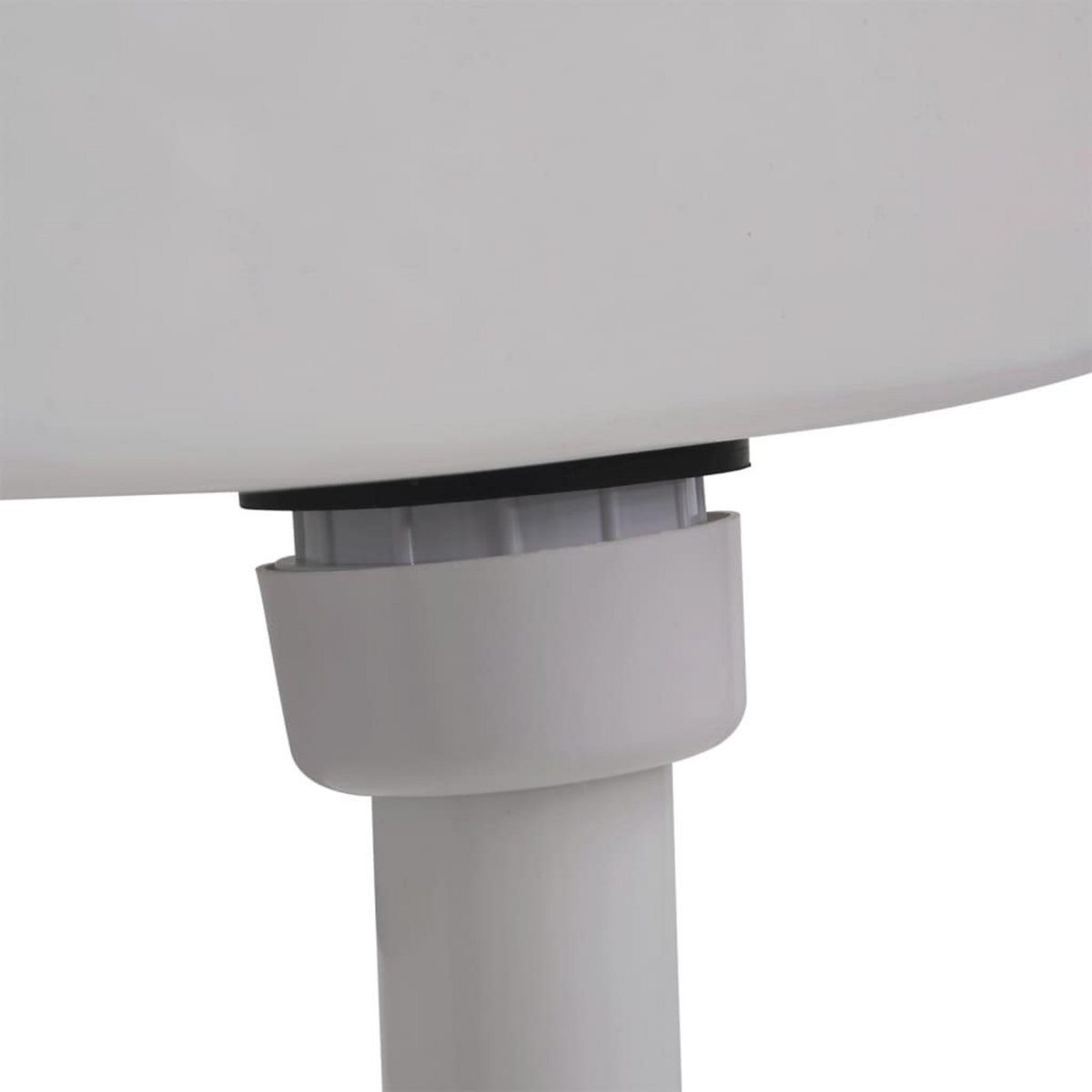 VIDAXL Reservoir de toilette avec entree d'eau inferieure 3/6 L Gris