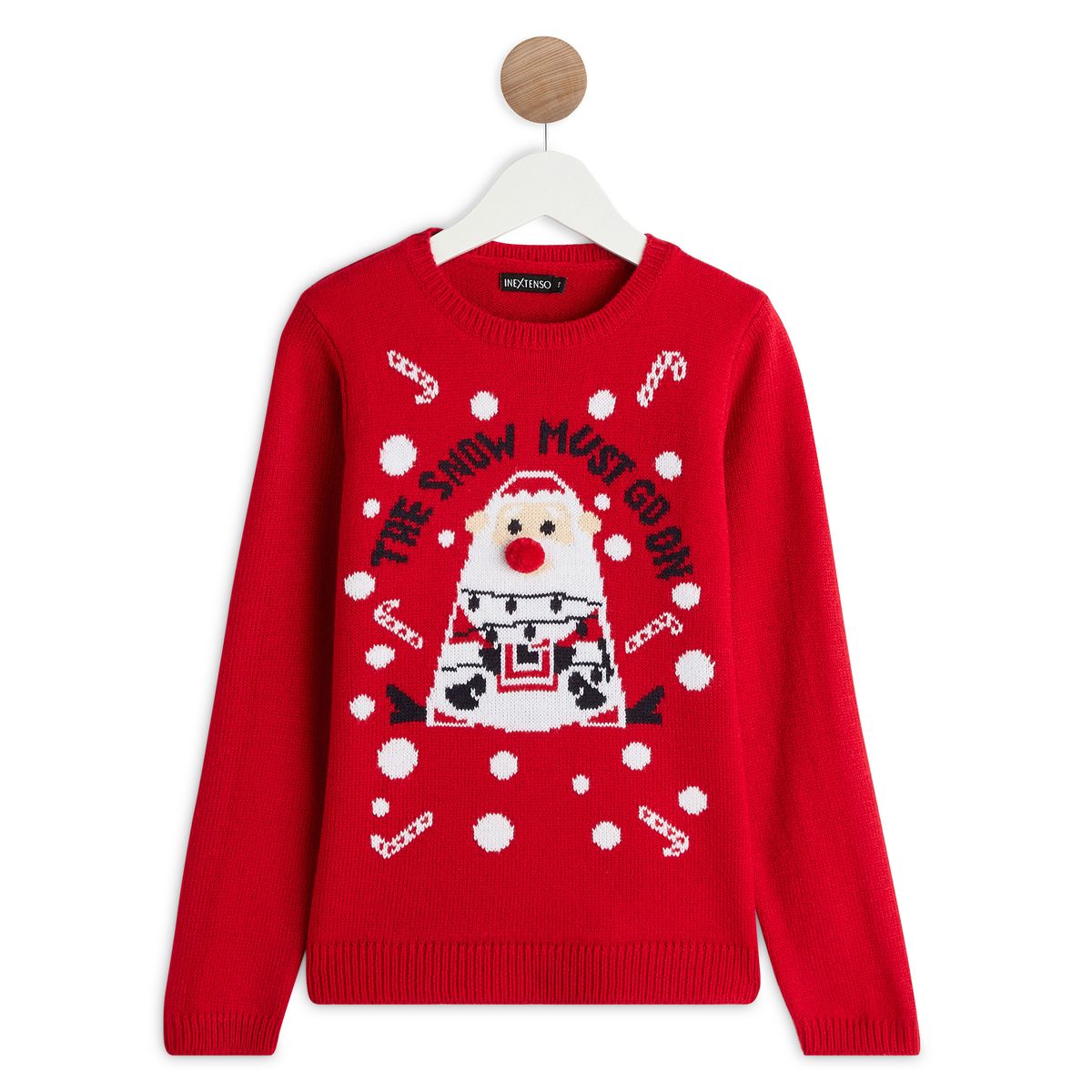 INEXTENSO Pull de noël "snow must go on" fille