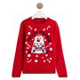 Voir la diapositive 1 : INEXTENSO Pull de noël "snow must go on" fille