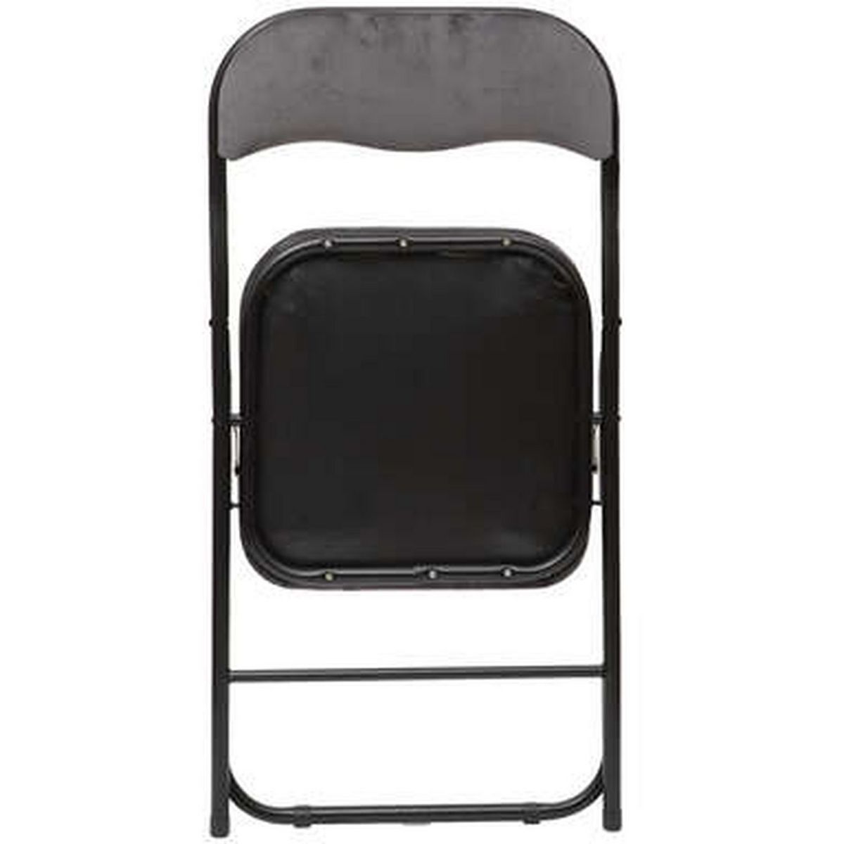 Chaise pliante en velours pieds métal 