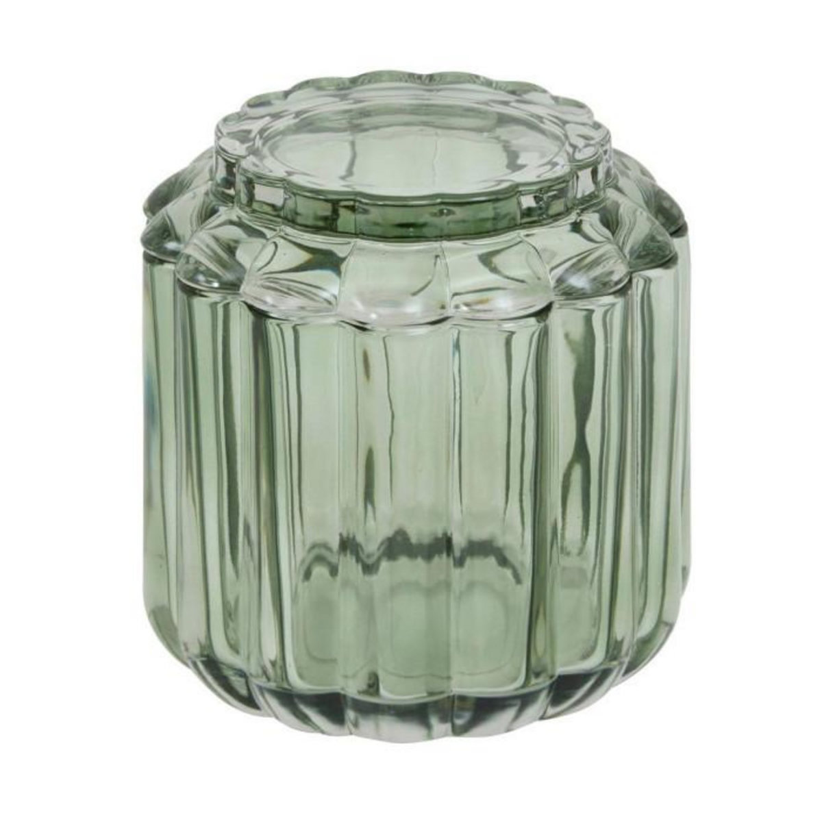 FIVE Pot à Coton en Verre  Floréa  11cm Vert