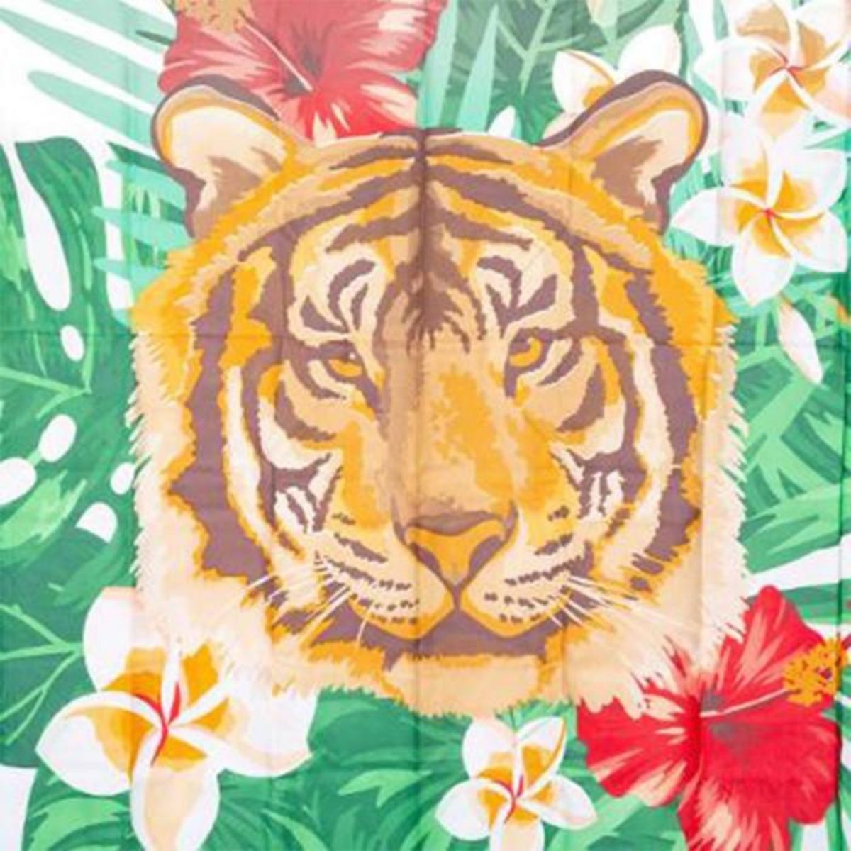 FIVE Rideau de Douche  Tropical  180x200cm Blanc