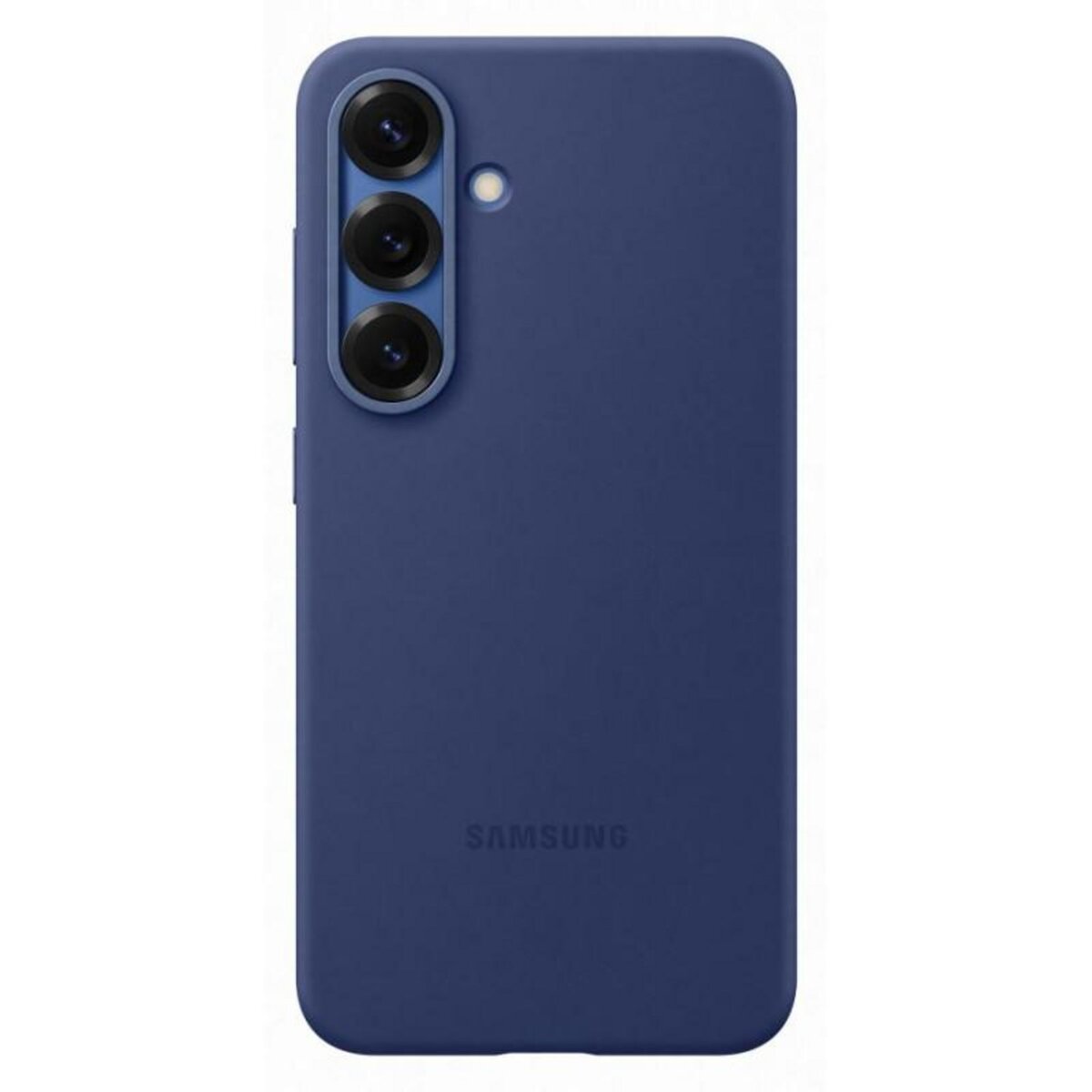 Samsung Coque en silicone pour Samsung Galaxy S25 Bleu nuit