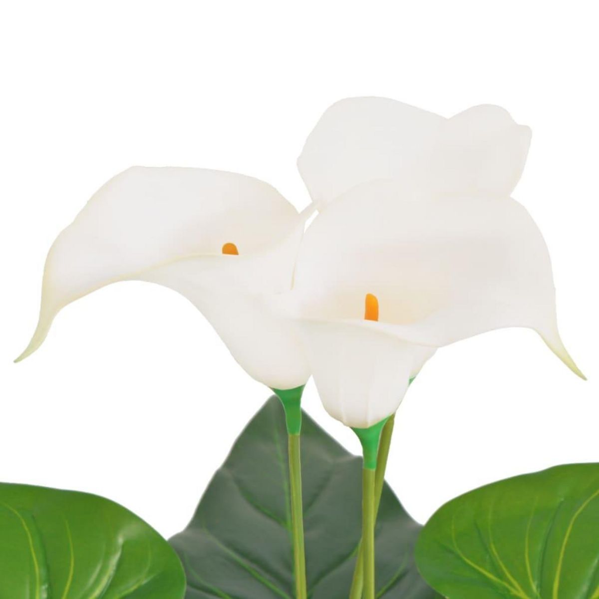 VIDAXL Plante artificielle avec pot Lis Calla 45 cm Blanc