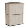 Voir la diapositive 3 : INTEC Abri de jardin Extérieur 2 portes Beige 151 x 83 x H200cm Cabanon de jardin avec plancher intégré INTEC